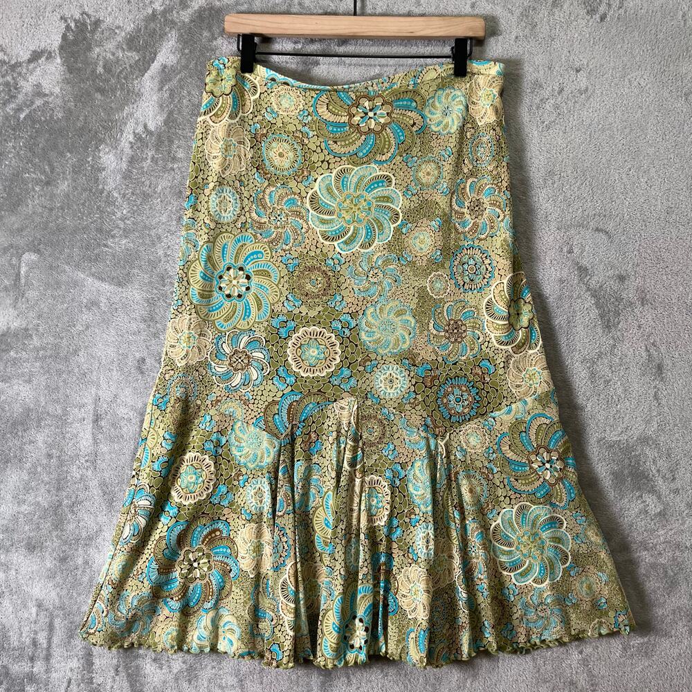 Vintage Y2K Fairy Boho Two Piece Set Floral Paisley Cottagecore Babydoll Lace XL - Picture 8 of 8